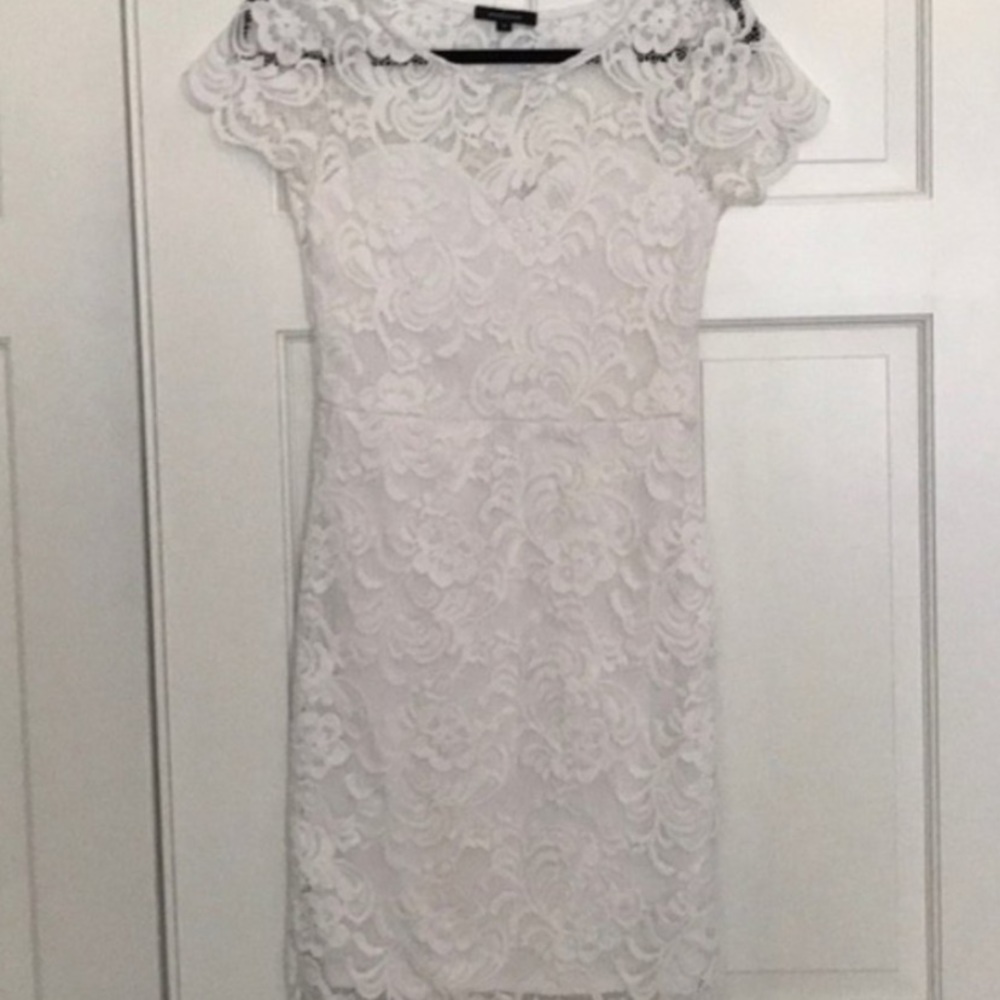 ambiance white lace dress